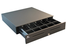 APG 1820 Cash Drawer (Painted Front, 2 Slots, Requires Printer Cable, Coin Storage A7) Black APG 1820 Cash Drawer (Painted Front, 2 Slots, Requires Printer Cable, Coin Storage A7) Black