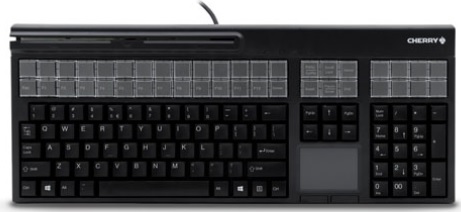 Cherry G86-71411EUADAA LPOS Black QWERTY MSR TP - Black 17