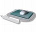 Clip-on mouse tray for laptop tray Medical White