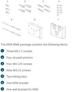 Cisco DP-9800-KEM-WMK= Cisco Desk Phone 9800 Wall Mount Kit for Key Expansion Module