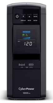 CyberPower CP1000PFCLCDTAA TAA Compliant 1000VA/600W, Pure Sine Wave, NEMA 5-15P, 5 ft Cord