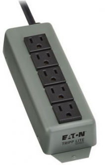 Eaton 602 Industrial Power Strip, 5-Outlet, 6 ft. (1.8 m) Cord, Switchless