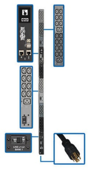 Eaton PDU3EVN6L2130B Tripp Lite Series 10kW 200-240V 3PH Monitored PDU - LX Interface, Gigabit