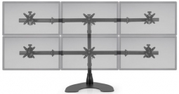 HAT Design Works 100-D28-B33 100 Series Desk Stand Quad/HEX for Four 34 Inch or Six 27 Inch Displays