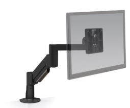 HAT Design Works 3500-350-104 Arm Mounts: Full Motion Short Reaching Monitor Arm and VESA Adapter