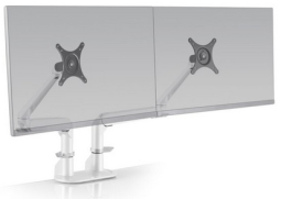 HAT Design Works 5902-248 Dual EVO Monitor Arm. Space Saving Slim Arm for Dual Monitors