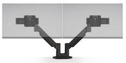 HAT Design Works 7000-2-800-SLD-104 Dual 7000 Arms with Top Down Mount, 10 - 22LBS per Monitor