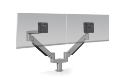 HAT Design Works 7000-800-8408-124 7000 Dual Monitor Arm with Quick Release and Flex Mount for Clamp