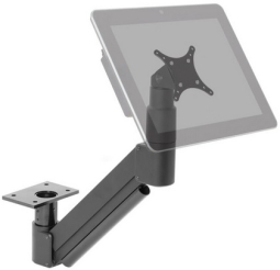 HAT Design Works 7020-500HY-104 Arm Mounts: Full Motion Long Reach Under Table TouchScreen Mount