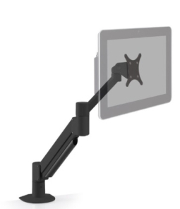 HAT Design Works 7045-1000-FM-104 Arm Mounts: Full Motion Long Reach Monitor Arm