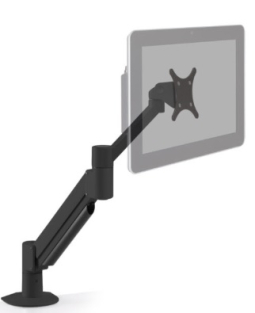 HAT Design Works 7045-800-FM-104 Arm Mounts: Full Motion Long Reach Monitor Arm