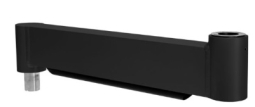 HAT Design Works 8445-12-104 Rigid Extension Arm Adds 12 Inches of  Reach, Black