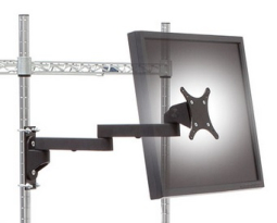 HAT Design Works 9110-8-5-8-5-104 Articulating Mounts: MonitorWall Mount with VESA Tilter