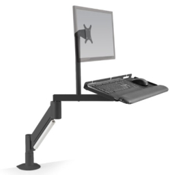 HAT Design Works 9139-10-800HY-104 Heavy-Duty Data Entry Monitor Arm with 14" Channels