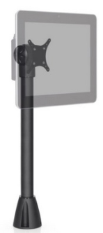 HAT Design Works 9189-12-104 7-12 Inch Height Adjustable Thru-Counter Mount with Top of Pole Tilter