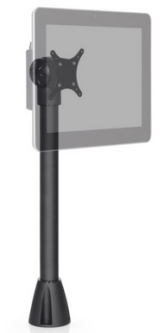 HAT Design Works 9189-24-104 Pole Mounts: 7"-24" Height Adjustable Through-Counter Mount