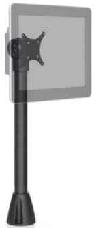 HAT Design Works 9189-36-104 Pole Mounts: 7"-36" Height Adjustable Through-Counter Mount