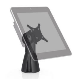 HAT Design Works 9190-104 Pole Mounts: Compact Countertop Mount, Black