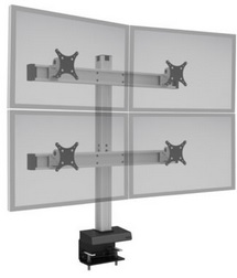 HAT Design Works BILD-2-CM-104 BILD Clamp Mount for Dual Displays, Side By Side