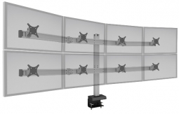 HAT Design BILD-4-4-CM-124 BILD Clamp Mount for 8 Displays, Four Over Four
