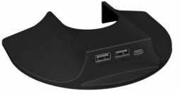 HAT Design CHG-CAP-1-BK Snap on Charging Cap for Single, Top Down Mount, Black