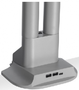 HAT Design CHG-CAP-E-SI Snap on Charging Cap for Dual E2, Silver