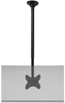 HAT Design CM10-S4261-BLK Ceiling Mount Telescoping Height Adjustment, Tiltable, After Hang Leveling