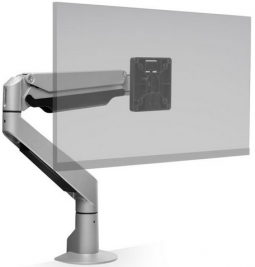 HAT Design Works E2-1-124 E2 Single, Articulating Monitor Arm with Top Down Clamp and Grommet Mount,