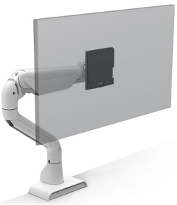 HAT Design Works E5-D1-WHT E5 Single, Dynamic Monitor Arm, White