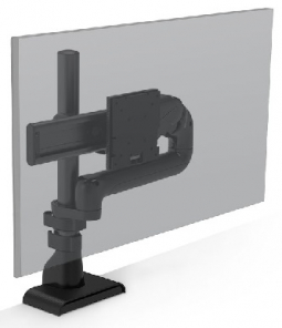 HAT Design Works E5G-P01SD-BLK E5 Single Dynamic Pole TAA Monitor Arm Black