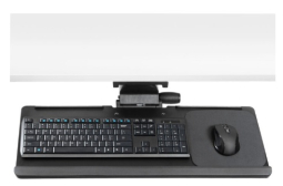 HAT Design Works KT-27 Fixed Height 27 Inch Keyboard Tray with 11 Inch Track