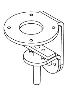 HAT Design Works MNMT10-FLX-SMB Bar Clamp Mount