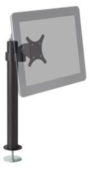 HAT Design Works MNPL10-20TB Modular Now 20" Bolt Through Quick Pole Kit with HD 75/100 VESA Tilter