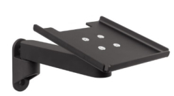 HAT Design Works MNTR11-WM-08B Small Wall Mounted Printer Tray with 8.5" EXT Arm, Black