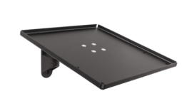 HAT Design Works MNTR12-WM-08B Large Wall Mounted Printer Tray with 8.5'' EXT Arm, Black