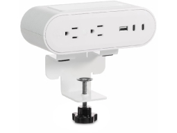 Reya PWRG-ACCW-TD-WH Power Wireless Surface Module, 65W, 2 power receptacles, 1 USB-A, 2 USB-C