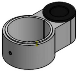 HAT Design Works RP414351-104 Replacement Single, Yoke for Modular Now Poles, Black