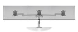 HAT Design Works STX-03S-124 STAXX, Triple MonitorMount, Side By Side with Clamp and Grommet Mount