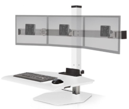 HAT Design Works WNST-3-248 Winston Sit Stand Triple White