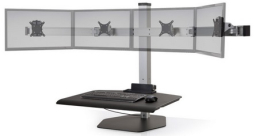 HAT Design Works WNST-4-104 Winston Sit Stand Quad Black