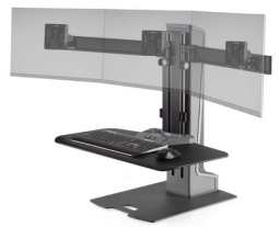 HAT Design Works WNSTE-3-CW-270 Winston Electric Sit Stand Triple, Compact