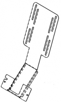 TWIE-41001075 Bottom-Mount Badge Reader Slim-21.5"