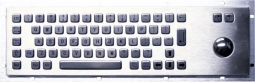 IE-SS-KB-CAD Stainless Steel IP-65 Keyboard with Ctrl, Alt, Del Keys & Trackball Mouse