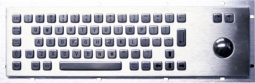 IE-SS-KB Stainless Steel IP-65 Keyboard without Ctrl, Alt, Del Keys & Trackball Mouse