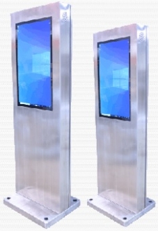 Interactive Outdoor Touchscreen Kiosk and Computer for Digital Signage and Wayfinding