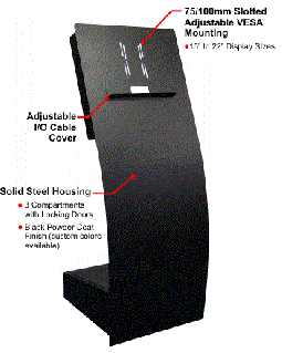 Specter K1 Kiosk Stand (20" wide) For up to 21.5" TXJ AIO