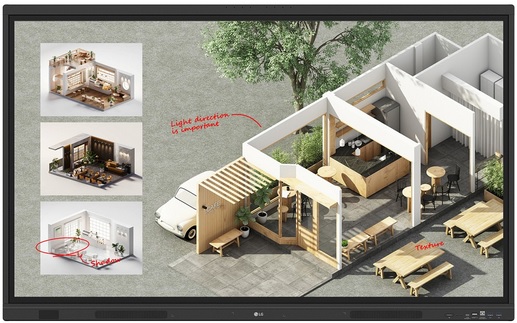 LG 65TR3DQ-B 65 Inch UHD CreateBoard Digital Touch Display