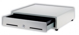 M-S Cash Drawer CF-405BX-M-APW (5B/5C, Steel Front, Media Slots, Printer Driven) Apple White