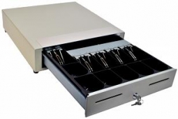 M-S Cash Drawer EP-107N2KPC-M-APW-DE Parallel, 5B6C, Media Slots, Cable, AC adapter, Apple White