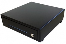 M-S Cash Drawer EP-1313-M-B-4B5C  13" by 13" Cash Drawer, 4Bill/5 Coin, Media Slot, Black